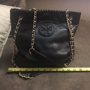 Tory Burch black leather purse